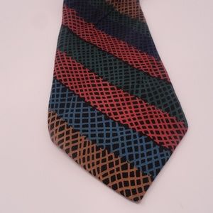 Milano Silk Tie Geometric  61" L  X  3 3/4" W